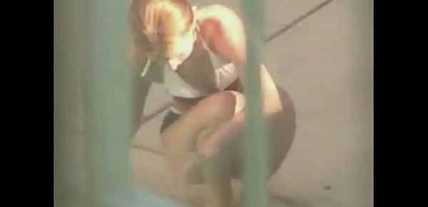  Teen Tatiana Caught in Public in Underwear on Hidden Camera